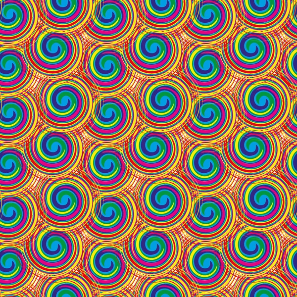 Vector seamless pattern from spiral elements. A background rich with a retro for a brown paper, walls, backgrounds. — Διανυσματικό Αρχείο