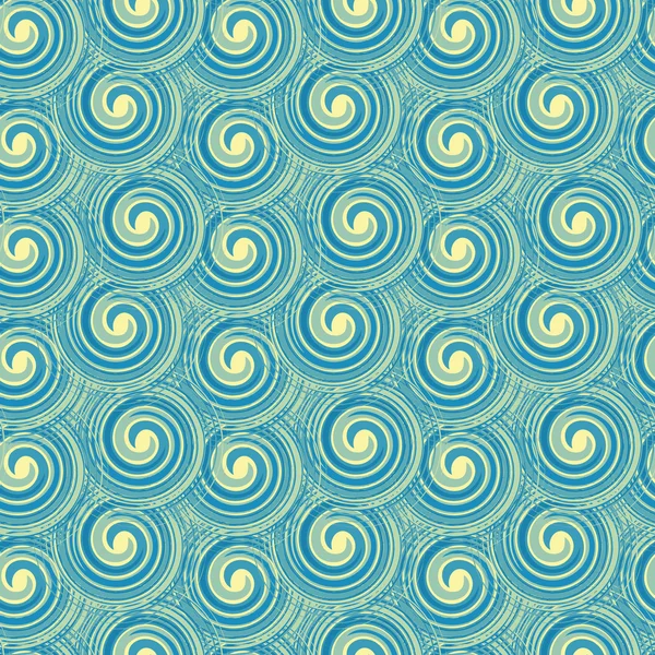 Vektor nahtlose Muster aus Spiralelementen. ein Hintergrund reich an Retro für ein braunes Papier, Wände, Hintergründe. — Stockvektor