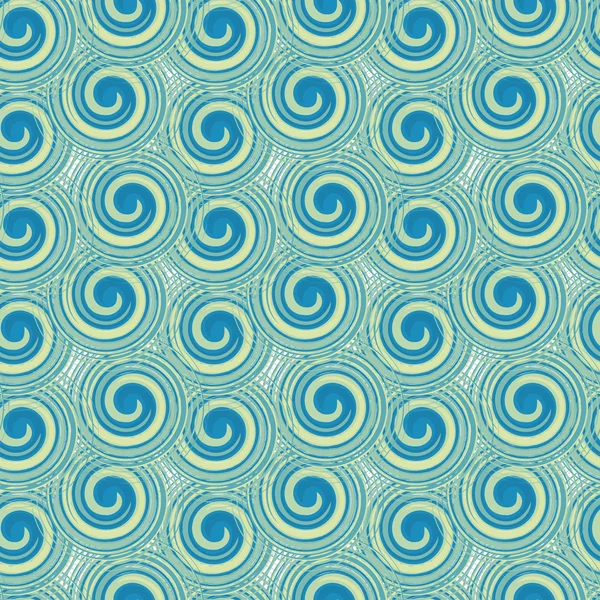 Vektor nahtlose Muster aus Spiralelementen. ein Hintergrund reich an Retro für ein braunes Papier, Wände, Hintergründe. — Stockvektor