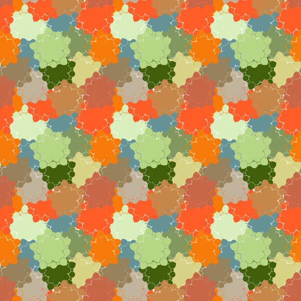 Seamless pattern from bright color spots for a brown paper, fabric, backgrounds. — Διανυσματικό Αρχείο