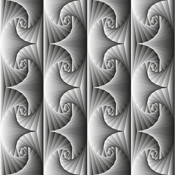 Naadloze achtergrond geometrische patroon in monochrome kleuren. Zwart-wit gradiënt. — Stockvector