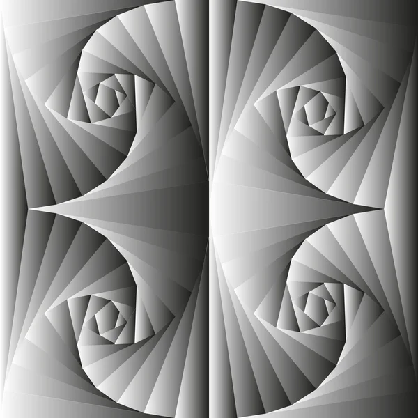 Naadloze achtergrond geometrische patroon in monochrome kleuren. Zwart-wit gradiënt. — Stockvector