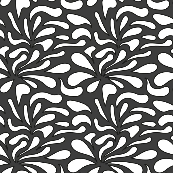 Monochrome élégant motif sans couture — Image vectorielle