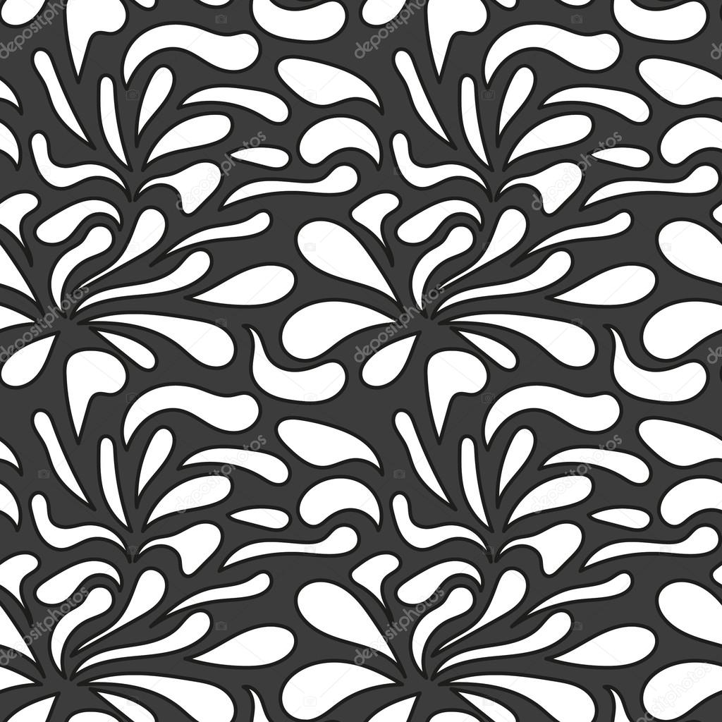 Monochrome elegant seamless pattern