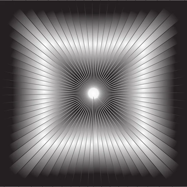 Трехмерное изображение, растянувшееся вдаль. Черно-белая градиентная векторная картинка Мехраны . — стоковый вектор