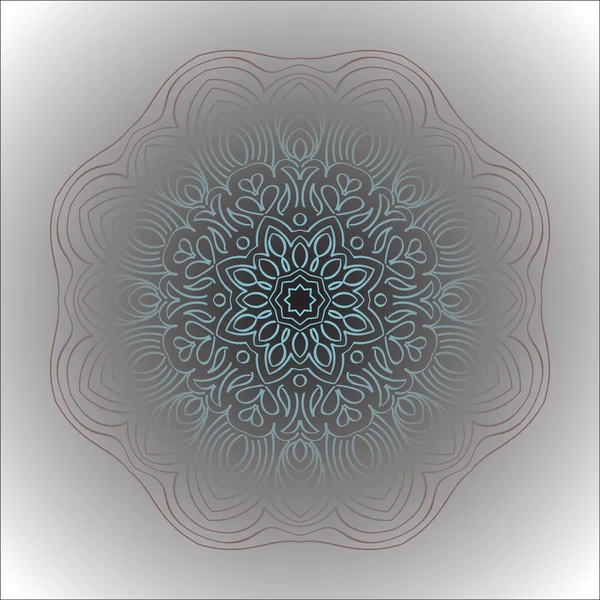 Illustration vectorielle circulaire noir et blanc . — Image vectorielle