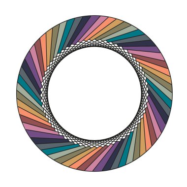 Dairesel geometrik desen. 