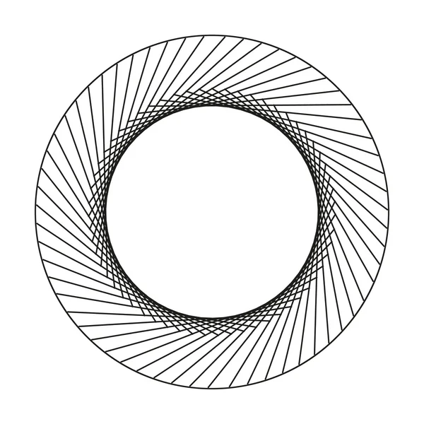 Modèle géométrique circulaire. Un schéma complexe de cercles . — Image vectorielle