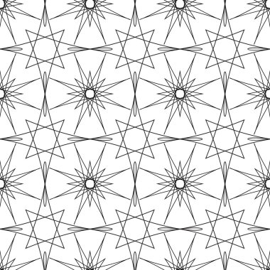 Rhombus ve edikula düğümlerden geometrik arka plan çeşitli düğümlerin boyutlu daireler ile yinelenen