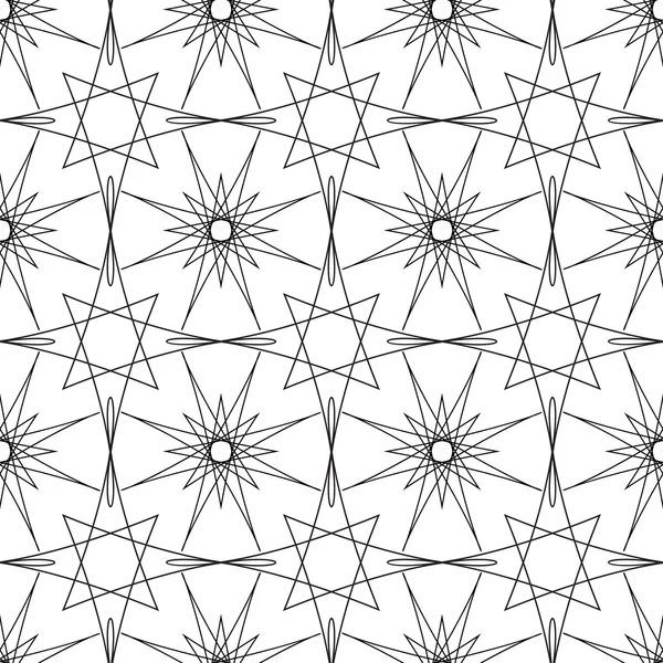 Rhombus ve edikula düğümlerden geometrik arka plan çeşitli düğümlerin boyutlu daireler ile yinelenen — Stok Vektör