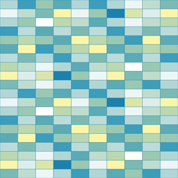 Väggen i färgade tegelstenar. Färgglada vector mönster av rektanglar. Lista för dekoration bakgrund, vägg tyg. — Stock vektor