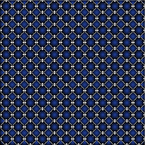 Das komplexe geometrische Muster. nahtloses Muster dünner Linien. blaues einfarbiges Ornament. — Stockvektor