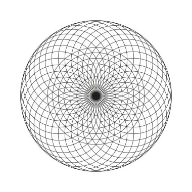 Dairesel geometrik desen.