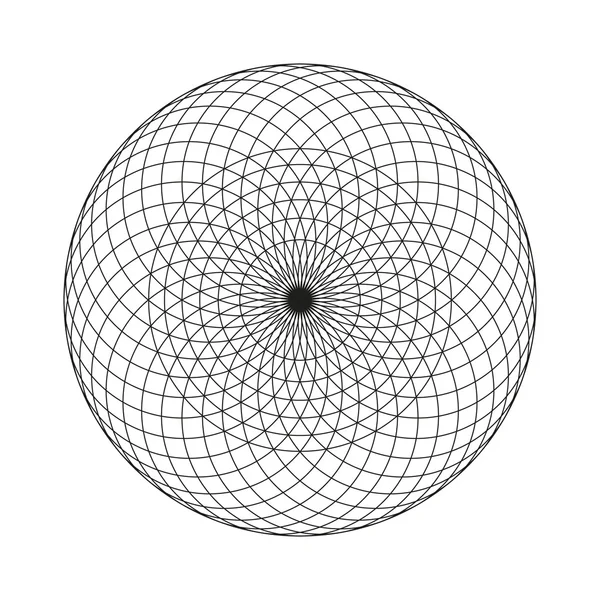 Geometric circular pattern. — Stock Vector
