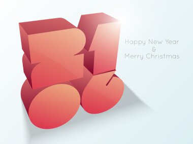 Mutlu yeni yıl 2016 metin yaratıcı tebrik kartı stok tasarlamak