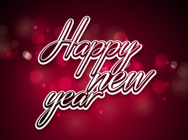 Mutlu yeni yıl 2016 metin yaratıcı tebrik kartı stok tasarlamak