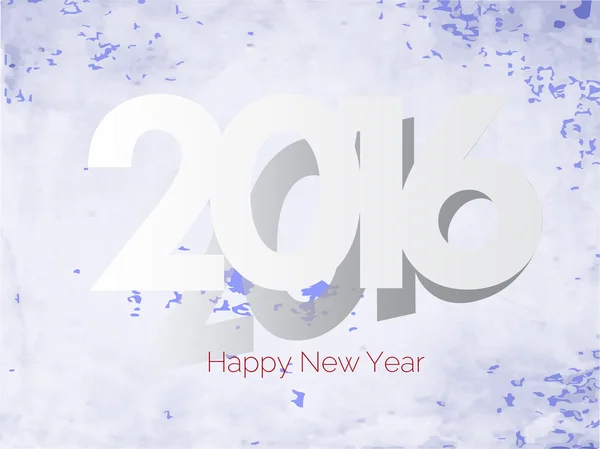 Bonne année 2016 Texte Creative Greeting Card Design Illustration de stock — Image vectorielle