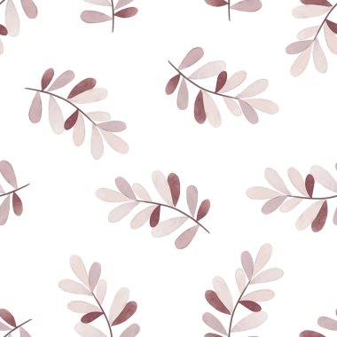 Vektör yaprak dalları ile seamless modeli. Doğa seamless modeli