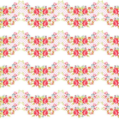 çiçek desenli Bahçe pembe Güllü