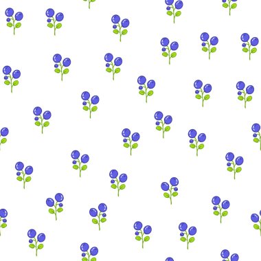 Yaban mersini ile sorunsuz çiçek desenli