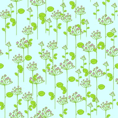 Çiçek dalları ile sorunsuz doku