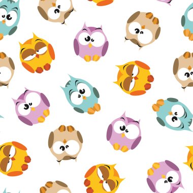 desen ile karikatür baykuşlar