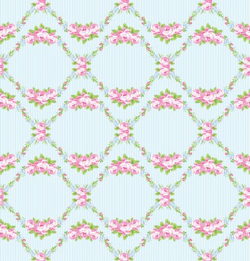 çiçek desenli Bahçe pembe Güllü