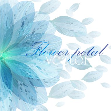 Mavi çiçek yaprakları paterni