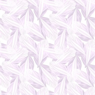 Mor çiçek yaprakları ile desen