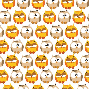 Çizgi film baykuşlar ile Seamless Modeli