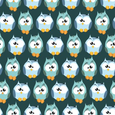 Çizgi film baykuşlar ile Seamless Modeli