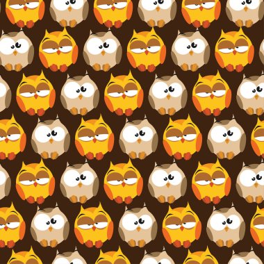 Çizgi film baykuşlar ile Seamless Modeli