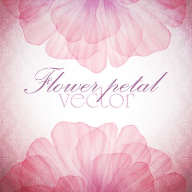 Suluboya çiçek vintage kartı