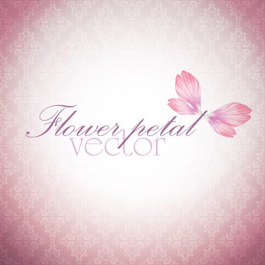 Suluboya çiçek vintage kartı