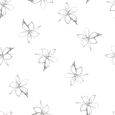 Kalem çiçekler ile Seamless Modeli