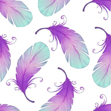 kuş tüyleri ile Seamless Modeli