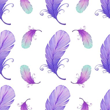 kuş tüyleri ile Seamless Modeli