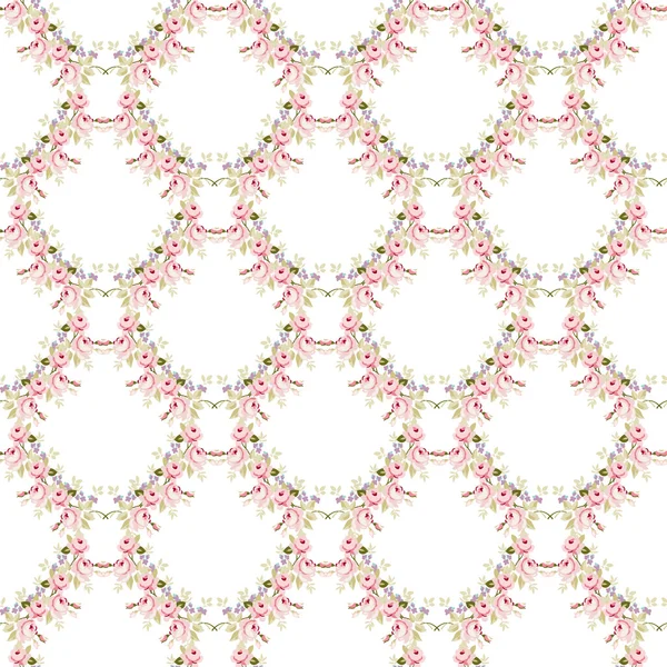 küçük pembe güller ile çiçek desenli