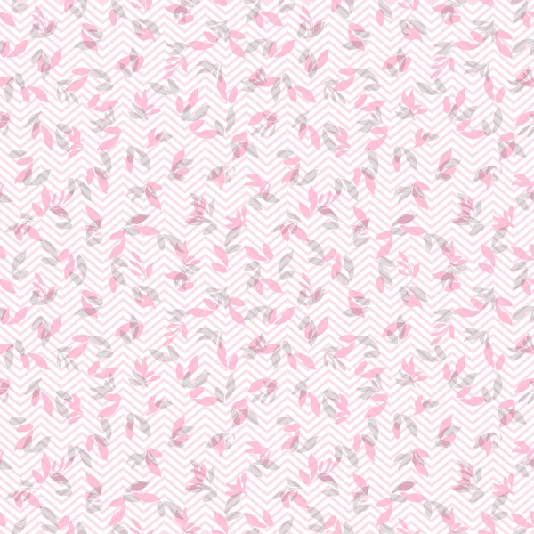 Motif floral avec feuilles — Image vectorielle