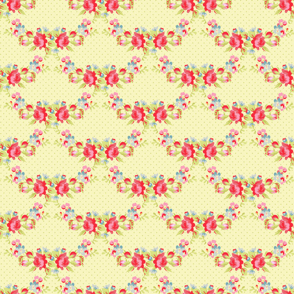 цветочный узор с садом розовые розы
