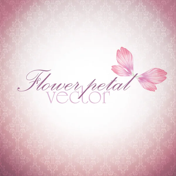 Suluboya çiçek vintage kartı