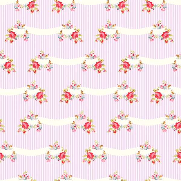 Model Pembe gül ve şeritler