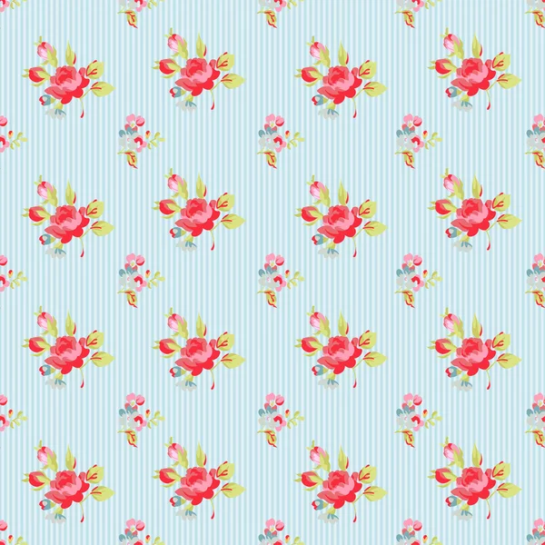 작은 꽃으로 완벽 한 패턴 — 스톡 벡터