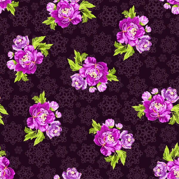 Güllerle kusursuz desen