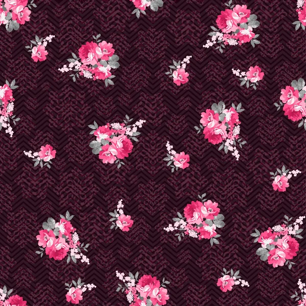 Güllerle kusursuz desen