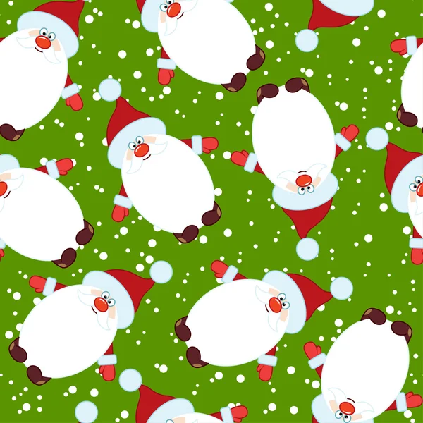 Pattern with Santa Claus — Stock Vector