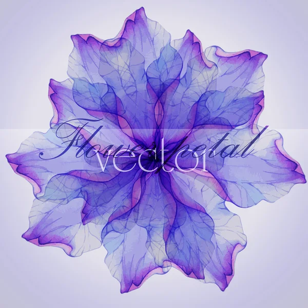 Pattern with Purple flower petals — Stock Vector