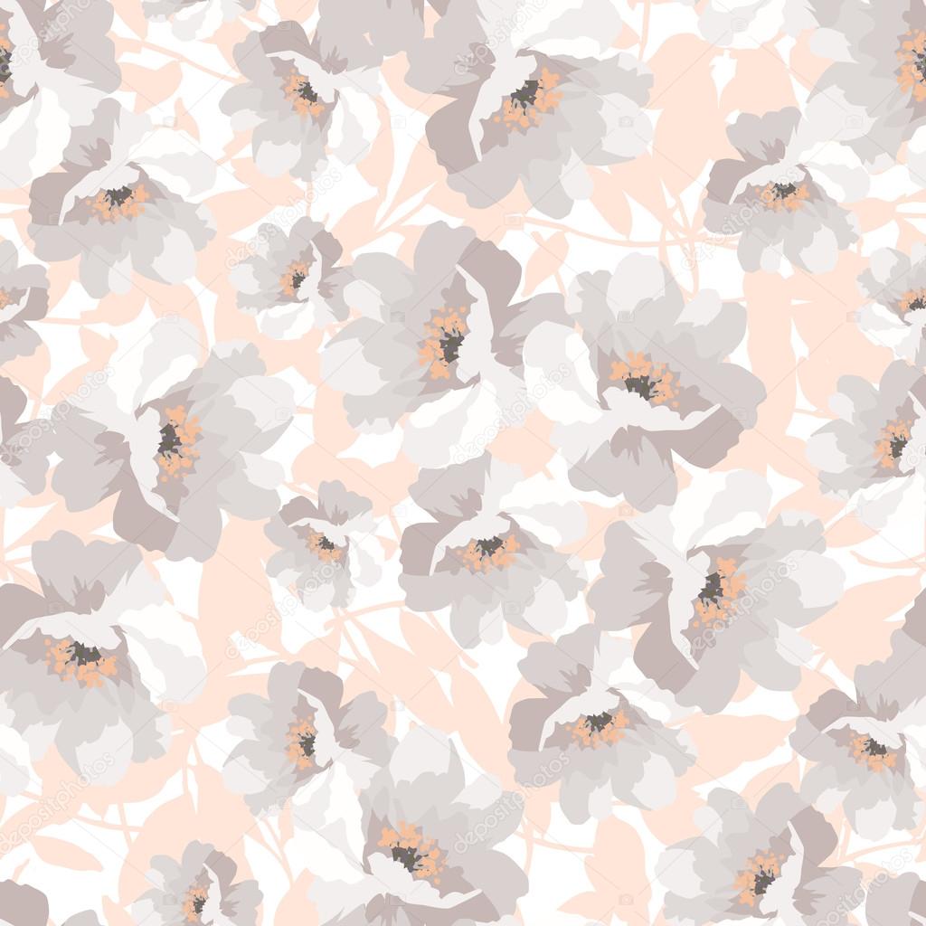 Seamless elegant pattern with flowers roses