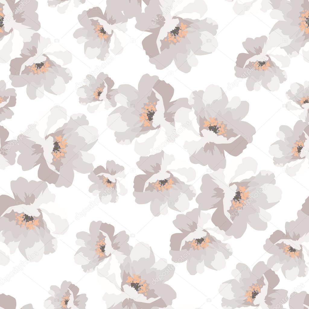 Seamless elegant pattern with flowers roses