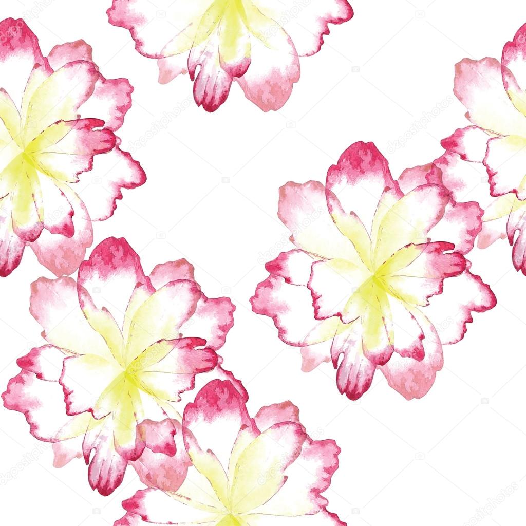 Watercolor floral vintage card
